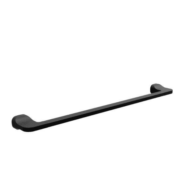 Porte-Serviettes Barre En Acier Inoxydable Noir 45X7,5 Cm