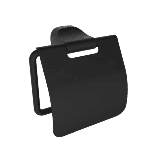 Porte Papier Toilette Avec Couvercle En Acier Inoxydable Noir
