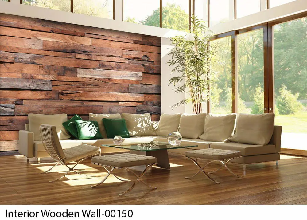 POSTER WOODEN WALL QUALITÉ DIGITAL EN 8 PARTS COLLE INCLUSE ORIGINE UE 366 X 254 CM - POSTER - Mr Bricolage : Outillage, Jardinage, Animalerie, Electricité