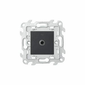Prise Tv Type F Graphite S24
