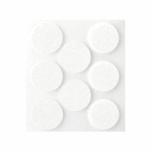 Feutre Synthetique Adhesifs 27Mm Blanc