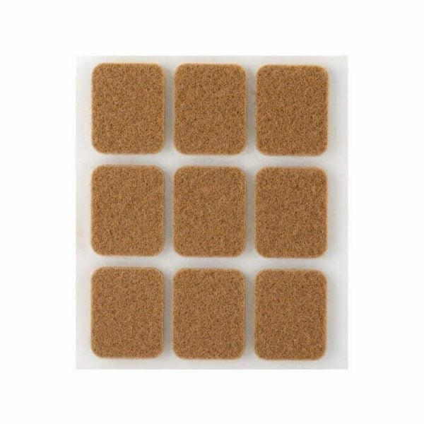 Feutre Synthetique Adhesif 29X23Mm Marron