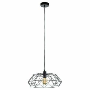 SUSPENSION E27 60W NOIR DIAMÈTRE 455MM CARLTON 2 - LUMINAIRE INTÉRIEUR - Mr Bricolage : Outillage, Jardinage, Animalerie, Electricité