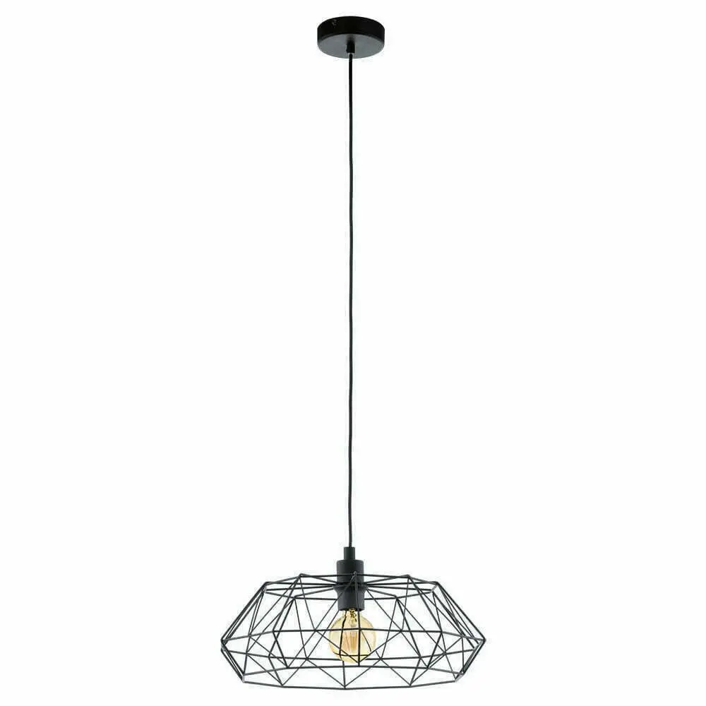 SUSPENSION E27 60W NOIR DIAMÈTRE 455MM CARLTON 2 - LUMINAIRE INTÉRIEUR - Mr Bricolage : Outillage, Jardinage, Animalerie, Electricité