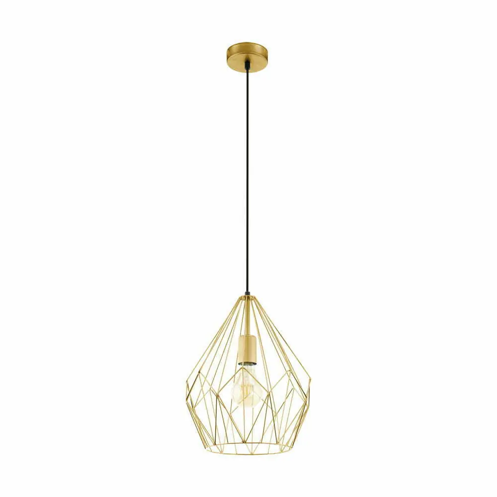 Suspension E27 60W Dore Diamètre 310Mm Carlton