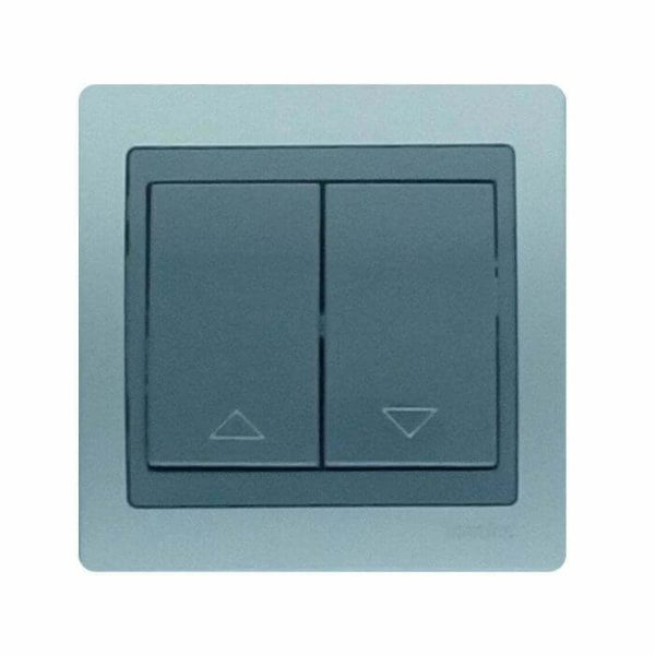 INVERSEUR VOLETS ROULANTS GRIS ARGENT JADE+PLAQUE - INTERRUPTEUR ET PRISE - Mr Bricolage : Outillage, Jardinage, Animalerie, Electricité
