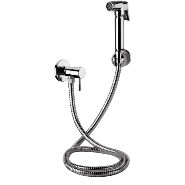 ENSEMBLE DE DOUCHE WC RELAX AVEC DOUCHETTE À BOUTON-POUSSOIR