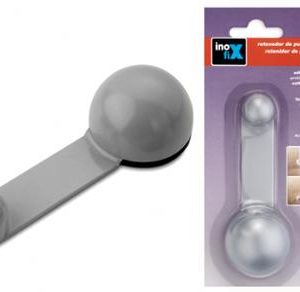 Butee Arret De Porte Tournant Adhesive Gris