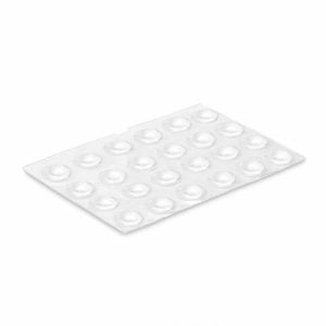 PASTILLES DE PROTECTION ADHESIF 8MM TRANSPARENT - BUTOIRS ET ARRETS - Mr Bricolage : Outillage, Jardinage, Animalerie, Electricité