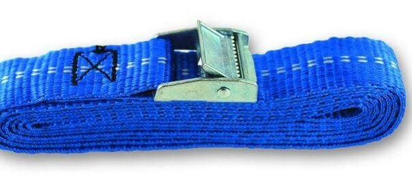 SANGLE POLYPROPYLÈNE AVEC TENDEUR A CLIQUET BLEU 2,5 MÈTRES 25MM - SANGLE - Mr Bricolage : Outillage, Jardinage, Animalerie, Electricité
