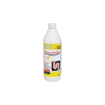 Le Déboucheur Liquide Hg 1 L de HG est un flacon blanc avec une étiquette jaune, avec une illustration de canalisation bouchée pour souligner son utilisation pour déboucher les canalisations. Il est doté d'un bouchon à vis et a une capacité de 1 litre.