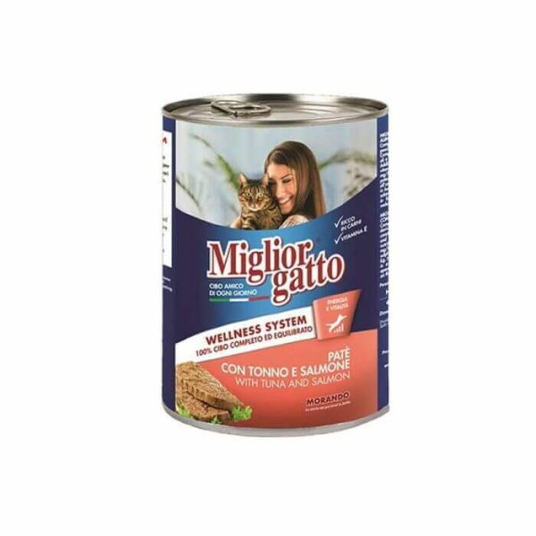 PATE CHAT THON/SAUM 400G MORANDO - HUMIDE POUR CHAT - Mr Bricolage : Outillage, Jardinage, Animalerie, Electricité