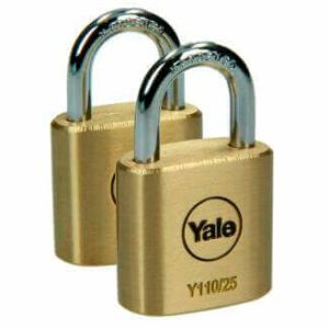 2 cadenas 25mm laiton anse 11mm YALE