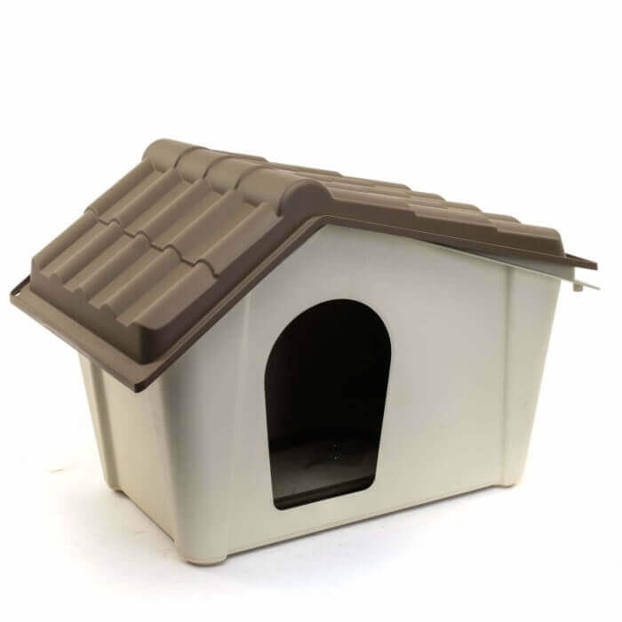 NICHE POUR CHIEN POLYPROPYLÈNE 60X50X41 CM TAUPE - ANIMALERIE - Mr Bricolage : Outillage, Jardinage, Animalerie, Electricité