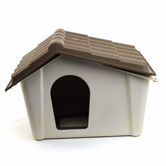 NICHE POUR CHIEN POLYPROPYLÈNE 60X50X41 CM TAUPE - ANIMALERIE - Mr Bricolage : Outillage, Jardinage, Animalerie, Electricité
