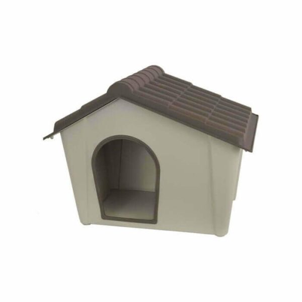 Niche Pour Chien Polypropylène 98X70X75 Cm Taupe