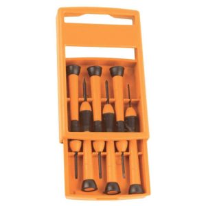 JEU DE 6 TOURNEVIS A PRECISION - Tourne vis - Mr Bricolage : Outillage, Jardinage, Animalerie, Electricité