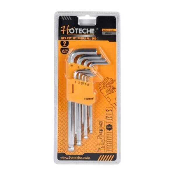 JEU DE 9 CLES HEXAGONALS LONGS - Cles - Mr Bricolage : Outillage, Jardinage, Animalerie, Electricité