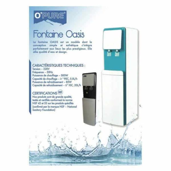 FONTAINE OASIS PUISSANCE DE CHAUFFAGE 500W ,PUISSANCE DE REFROIDISSEMENT 85W ,220V - FONTAINE D’EAU - Mr Bricolage : Outillage, Jardinage, Animalerie, Electricité