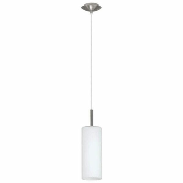 Suspension E27 60W Verre Blanc Diamètre 110Mm Troy3