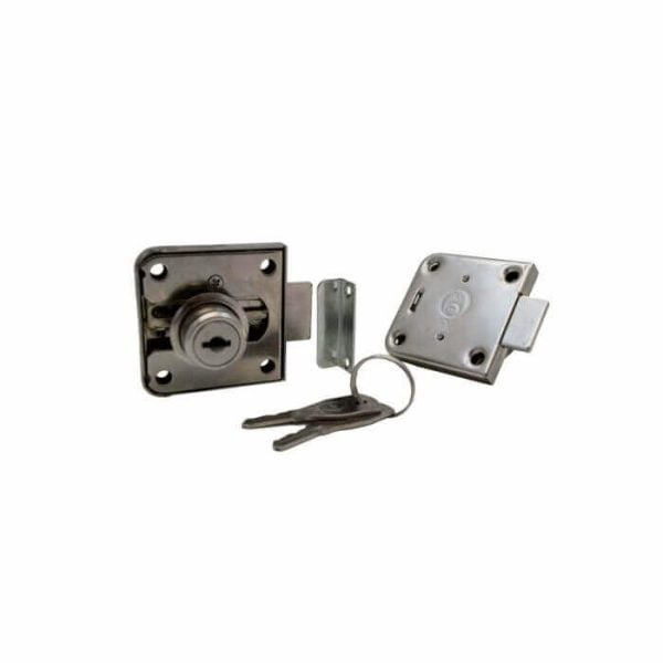 SERRURE POUR MEUBLE REGLABLE NICKEL - QUINCAILLERIE DE SECURITE ET FERMETURE - Mr Bricolage : Outillage, Jardinage, Animalerie, Electricité