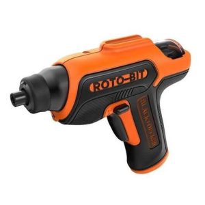 La Visseuse 3.6 Watts En Lithium + 8 Embouts Black&Decker est une visseuse sans fil orange et noire au design ergonomique et dotée d'une poignée à bouton présentant un motif distinctif.