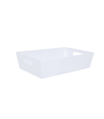 Bac De Rangement En Palstique Rectangulaire 12X16,5Cm Blanc