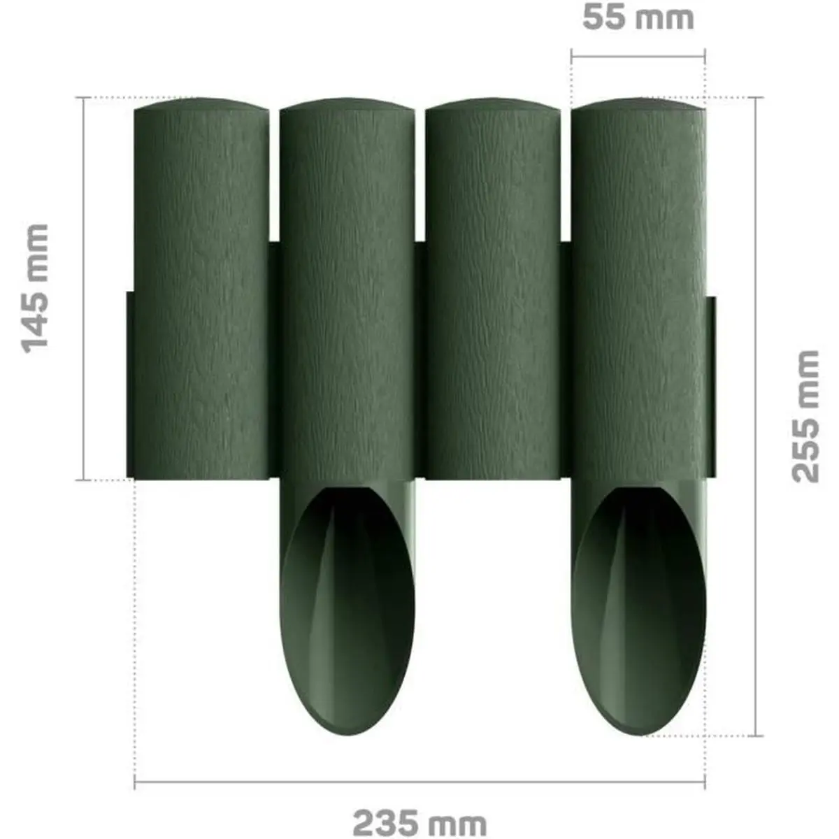 PALISSADE DE JARDIN EN PLASTIQUE VERT 2,30 M - BARBECUE ET PLANCHA ET CUISINE D’EXTERIEUR - Mr Bricolage : Outillage, Jardinage, Animalerie, Electricité