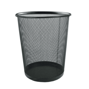 Poubelle En Métal Noir
