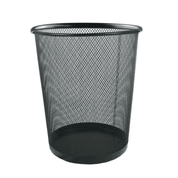 Poubelle En Métal Noir