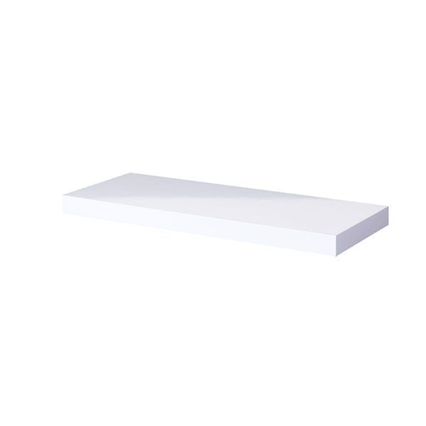 Étagère Murale Blanc Brillant 90X23,5X3,8Cm