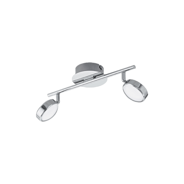 REGLETTE CHROME LED 2X5,4WATTS IP20  SALTO EGLO - Luminaire SDB - Mr Bricolage : Outillage, Jardinage, Animalerie, Electricité