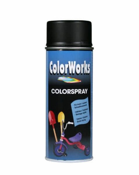 PEINTURE AÉROSOL 400 ML NOIR SEMI- BRILLANTE RAL9005 - PEINTURE AEROSOL - Mr Bricolage : Outillage