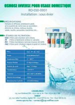 OSMOSEUR INVERSE POUR UTILISATION DOMESTIQUE 4 ETAPES DE FILTRATION POUR UNE INSTALLATION SOUS EVIER - FONTAINE D’EAU - Mr Bricolage : Outillage, Jardinage, Animalerie, Electricité