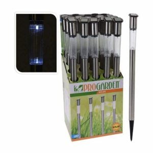 Lampe Solaire En Acier Inoxydable