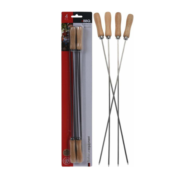 Set De 4 Brochettes Pour Barbecue