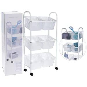Chariot Pour Salle De Bain Avec 6 Paniers