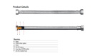 FLEXIBLE INOX 3/8 FEMELLE / 3/8 FEMELLE 40 CM DOUBLE-LIN - FLEXIBLES ET ACCESSOIRES - Mr Bricolage : Outillage, Jardinage, Animalerie, Electricité