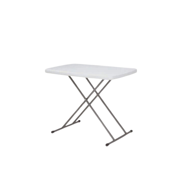 Table Pliante Rectangulaire 74X49,5X48Cm Blanc Cassé