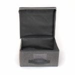 BOX DE RANGEMENT EN TISSU AVEC COUVERCLE DISPONIBLE EN GRIS CLAIR ET FONCE 39X29X19 CM - AMÉNAGEMENT DRESSING - Mr Bricolage : Outillage, Jardinage, Animalerie, Electricité