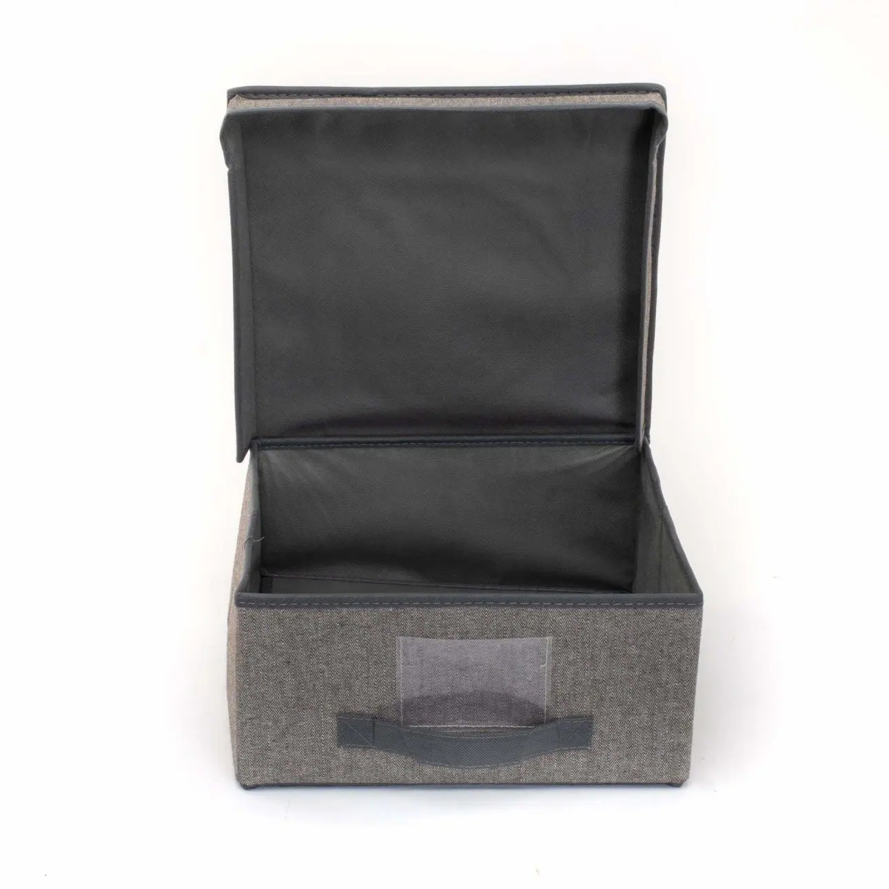 BOX DE RANGEMENT EN TISSU AVEC COUVERCLE DISPONIBLE EN GRIS CLAIR ET FONCE 39X29X19 CM - AMÉNAGEMENT DRESSING - Mr Bricolage : Outillage, Jardinage, Animalerie, Electricité