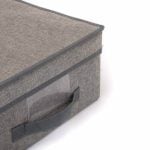 BOX DE RANGEMENT EN TISSU AVEC COUVERCLE DISPONIBLE EN GRIS CLAIR ET FONCE 39X29X19 CM - AMÉNAGEMENT DRESSING - Mr Bricolage : Outillage, Jardinage, Animalerie, Electricité