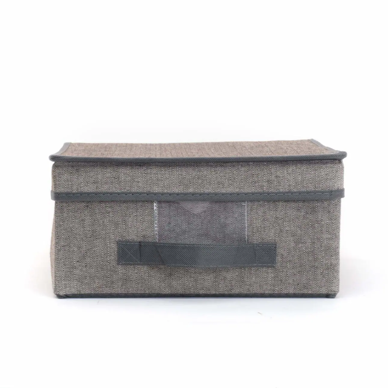 BOX DE RANGEMENT EN TISSU AVEC COUVERCLE DISPONIBLE EN GRIS CLAIR ET FONCE 39X29X19 CM - AMÉNAGEMENT DRESSING - Mr Bricolage : Outillage, Jardinage, Animalerie, Electricité