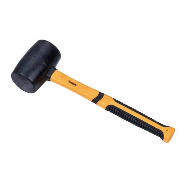 MAILLET EN CAOUTCHOUC 450 GRAMMES MANCHE EN FIBRE DE VERRE - Martellerie - Mr Bricolage : Outillage, Jardinage, Animalerie, Electricité