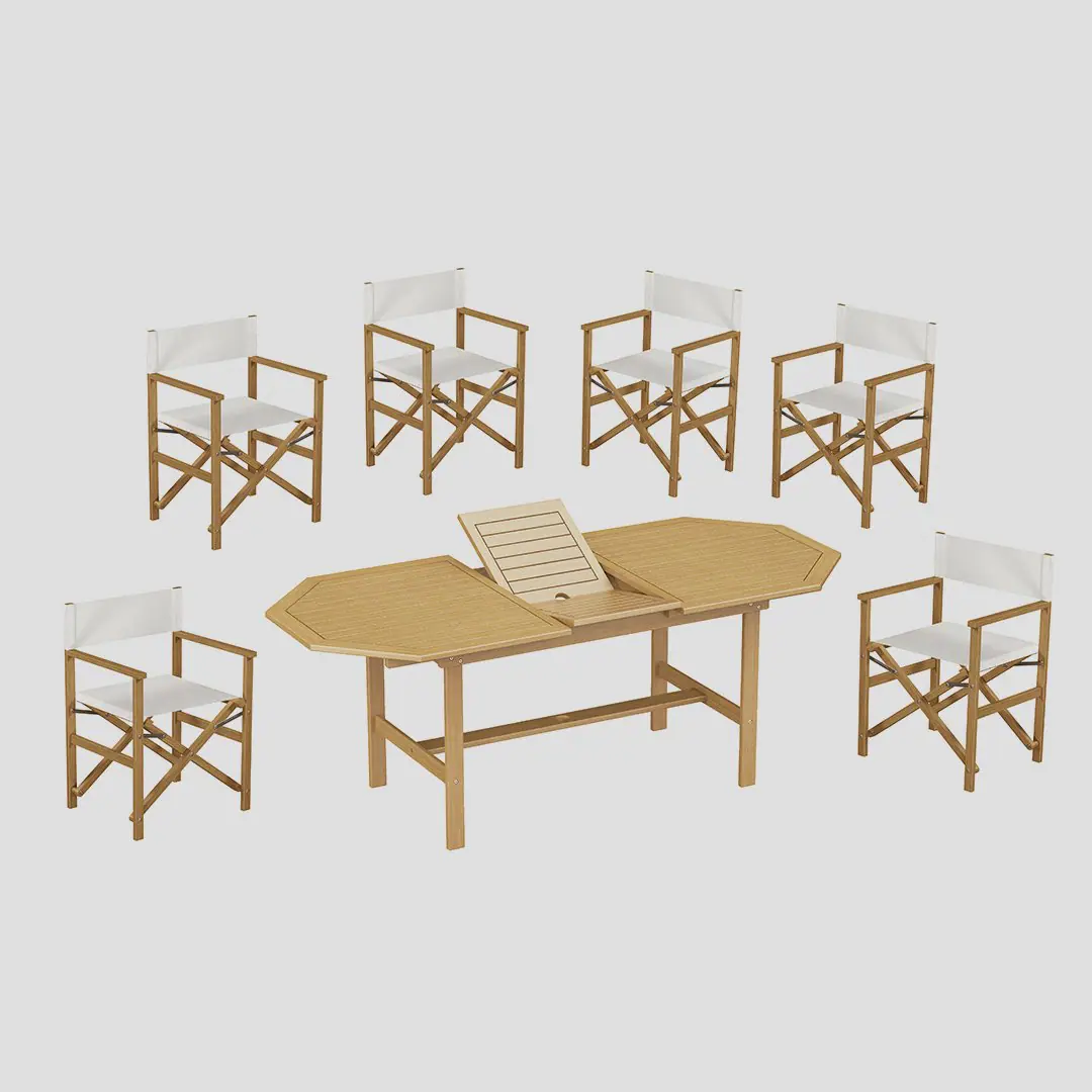 TABLE OCTOGONALE EN ACACIA - SALON DE JARDIN ET TABLE ET CHAISE - Mr Bricolage : Outillage, Jardinage, Animalerie, Electricité