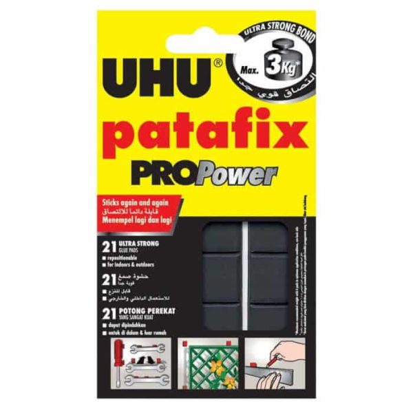 PATAFIX  ULTRA FROT NOIR  -UHU PROPOWER - COLLE - Mr Bricolage : Outillage, Jardinage, Animalerie, Electricité