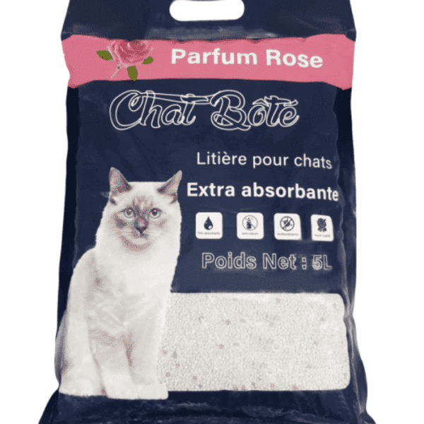 Litière Absorbante 5L Rose Chat Bote