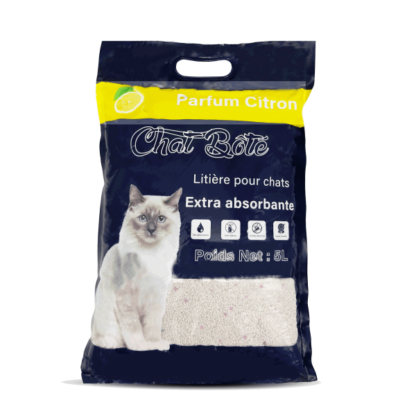 LITIERE ABSORBANTE CITRON 5 LITRES CHAT BOTE - MATERIEL DE NETTOYAGE - Mr Bricolage : Outillage
