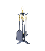 Serviteur de cheminée 5 accessoires 60 cm - Mr.Bricolage