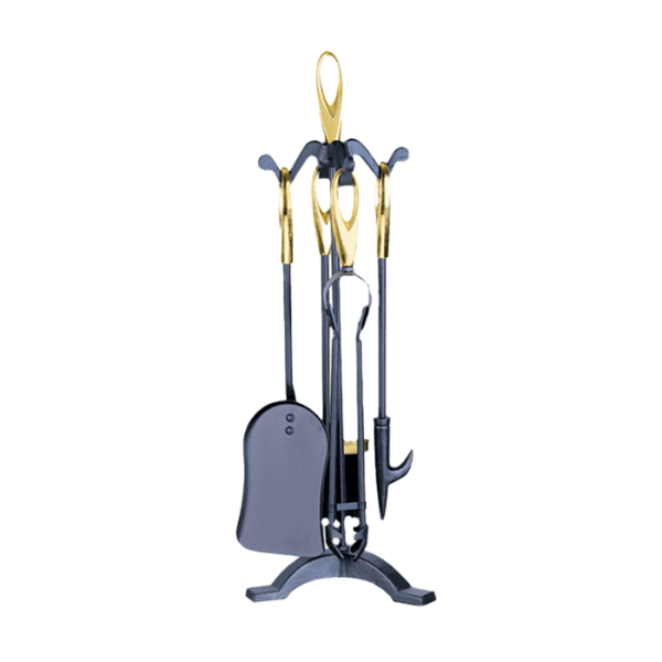 Serviteur de cheminée 5 accessoires 60 cm - Mr.Bricolage